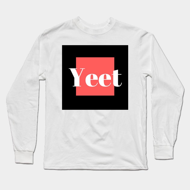 Yeet Red and Black Long Sleeve T-Shirt by Yeet_Shop